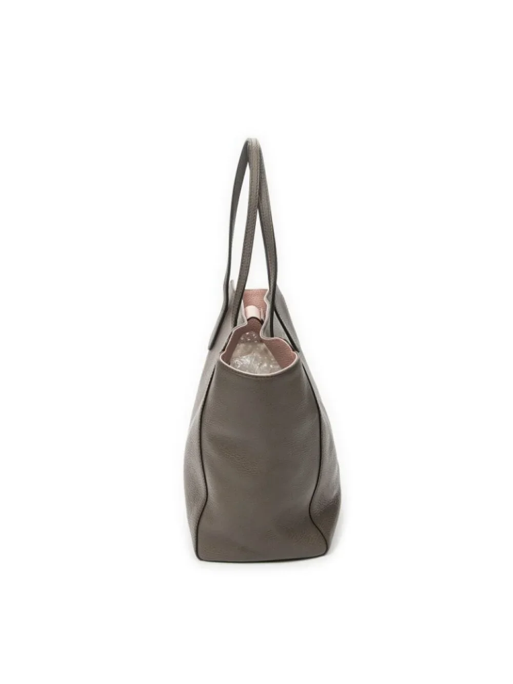 Gucci Swing Tote Taupe Pink Grain Calf Skin Leather